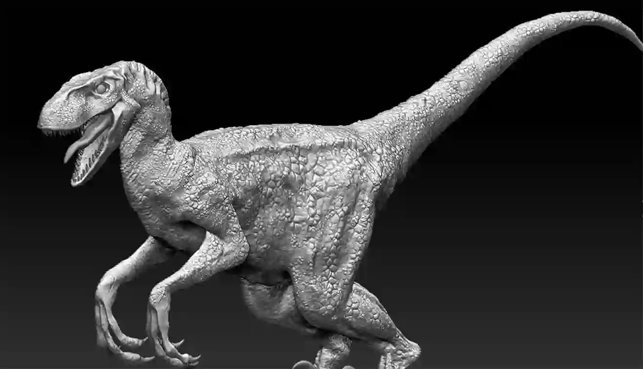 Creating a velociraptor with Zbrush textures